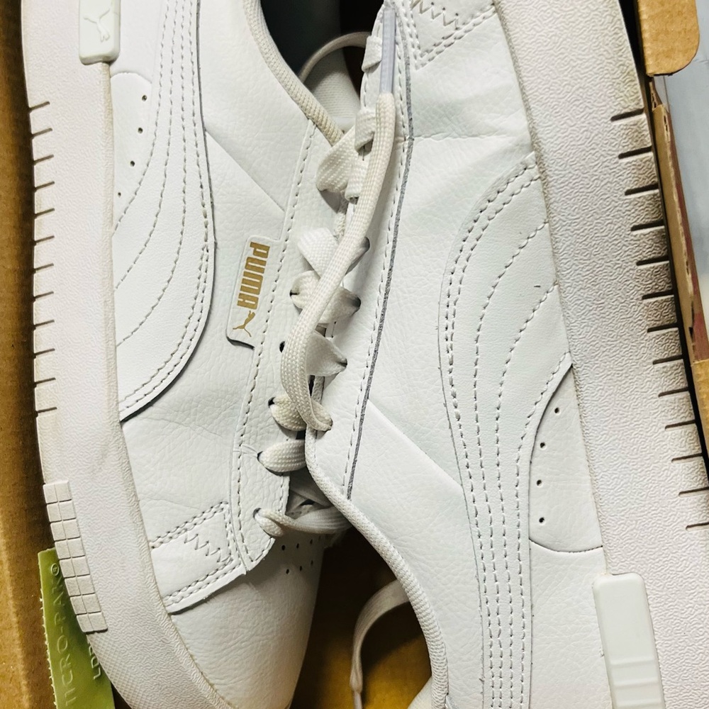 Puma Classic White Leather Sneakers